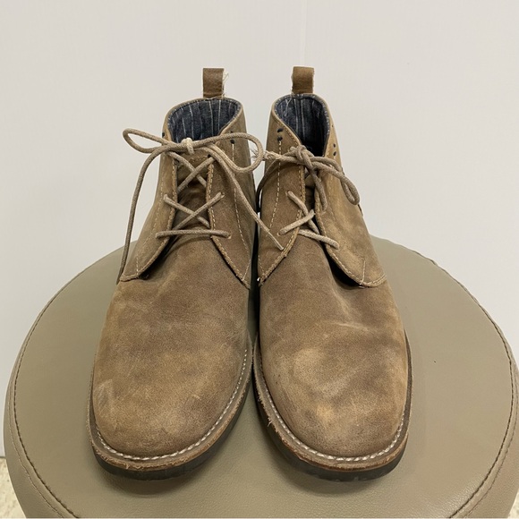 ORIGINAL PENGUIN MONTY LEATHER CHUKKA BOOTS SZ 8.5 MENS